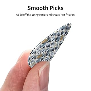 Lot de 12 médiators en forme d’écailles de sirène Ginkgo Biloba Wave Blanc pour guitare électrique, basse acoustique, cadeau avec boîte - Les Beatles, Paul McCartney, John Lennon, RIngo Starr, George Harrison Lot de 12 médiators en forme d'écailles de sirène Ginkgo Biloba Wave Blanc pour guitare électrique, basse acoustique, cadeau avec boîte – Image 4