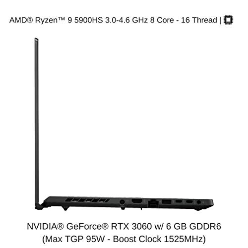 Image of [2021] HIDevolution ASUS ROG Zephyrus G15 GA503QM 15.6 inch QHD 165Hz, 3.0 GHz AMD Ryzen 9 5900HS, RTX 3060, 16 GB 3200MHz RAM, 512 GB PCIe SSD, Windows 10 Pro