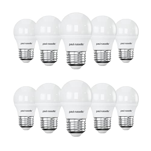 paul russells LED Golf Ball, Dimmable Edison Screw Light, 5.5W 470 LM E27 G45 LED Bulbs, 40w Equivalent, 6500K Daylight