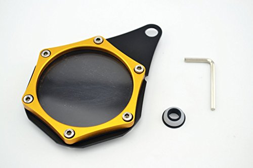 Gold Universal Motorbike accessory CNC Aluminum Alloy waterproof seal Tax Disc License Holder Fit For Buell S1 Buell M2 Cyclone 1997-2002