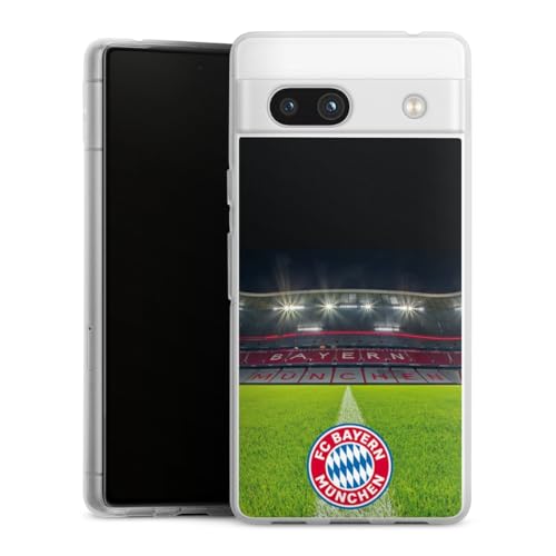 Coque Google Pixel 7a FC Bayern souple et fine motif stade haute définition