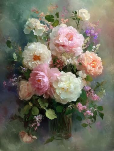Regalo mujer pintura por números adultos cuadro grande flor plantas de 100x150cm