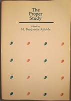 The Proper Study 0536575045 Book Cover