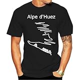 UHYft66AWZ RABS Alpe D Huez in France Cycling Shirt for Men Women Exercise Tshirt Breathable Comfortable Black S