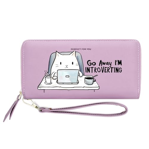 InsWork Customized Cat Wallets for Women,Teacher's Day Gift Thanksgiving Gift for Teachers from Students,Birthday Gift, Holiday Gift for Family and Friend 1306h