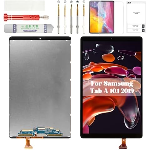 for Samsung Tab A 10.1 2019 Screen Replacement for Samsung Galaxy Tab A 10.1 2019 SM-T510 LCD Digitzer Repair for Samsung SM-T515 Display Touch Screen Replacement Kits Assembly Black Cover