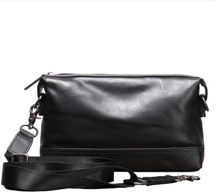 Men's Genuine Leather Business Handbag Single Shoulder Bag Versatile Crossbody