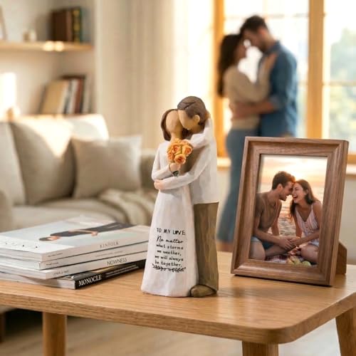 Anniversary Couple Gifts for Women, 5.5" Resin Figurines - Wedding Gifts - Image 2