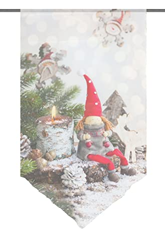 Scheibengardine HOME WOHNIDEEN WEIHNACHTSWICHTEL Gardinen rot Bistrogardine Fertiggardine Gardine Plissee Sonnenschutz-Plissee nach Räumen HxB 80x40