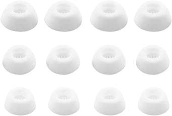 Replacement Ear Tips Compatible with Soundcore by Anker Liberty 4 NC, Silicone Earbuds Ear Cap Earplug Eartips Replacement for Liberty4NC - 3 Sizes, 6 Pairs, White