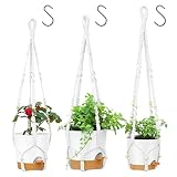 GARDIFE Hanging Planters for Indoor Plants,3Pcs Hanging Basket for Indoor Outdoor Boho Home Decor,Ma