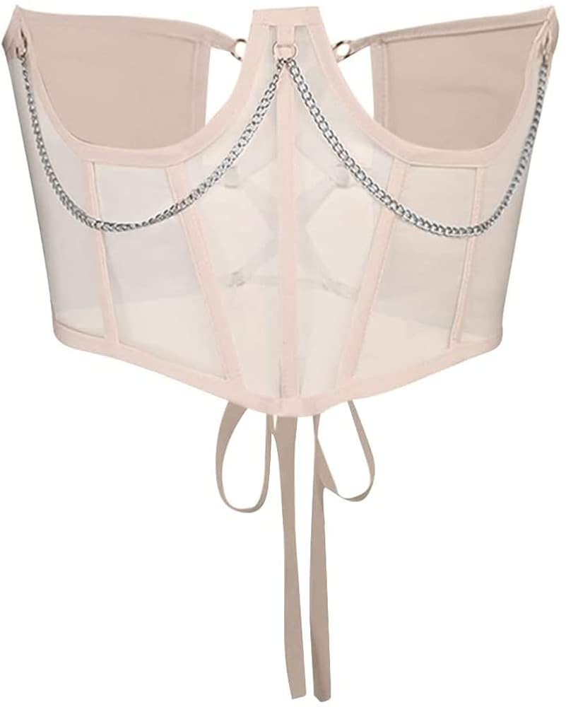 KILOXYEFRO Damen Korsett - Vollbrust Corsage Mit Verstellbaren Trägern