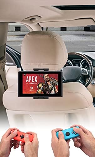 Oilcan Car iPad Holder Back Seat, Car Headrest Tablet Mount Stand for Kids, Between Seats Phone Cradle for iPad Pro 12.9 Air Mini, iPhone, Samsung Tab, Lenovo, Switch etc (4-13 inch)