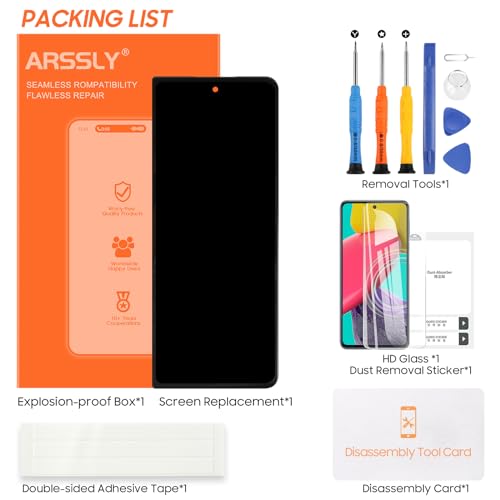 Original Screen Replacement for Samsung Galaxy Z Fold 4 5G Back Cover for Galaxy Z Fold 4 F936U F936Ul F9360 F936W F936B F936B/DS Touch Screen LCD Display Digitizer (6.2" Black Outer Small Front) by ARSSLY - Image 7