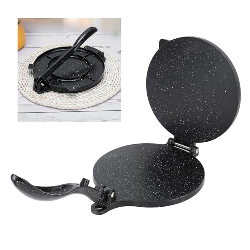 Tortilla Press, Maker Aluminum Labor Saving Multifunctional Pre Seasoned Quesadilla Heavy Duty 10 Inch Tortilla Rotis for Dumpling Skin Dough Tortillera Pataconera Flour Cast Iron by RASTKY - Image 6