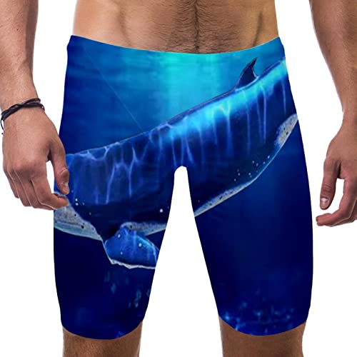 Maillot de bain de compétition baleine multicolore en taille L pour entraînement d'endurance homme