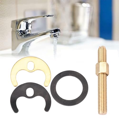 Kit Fissaggio Rubinetto Lavabo E Lavello Con Piastra Acciaio Zincato E Dado Ottone - Completo Di Guarnizione - Foto 6