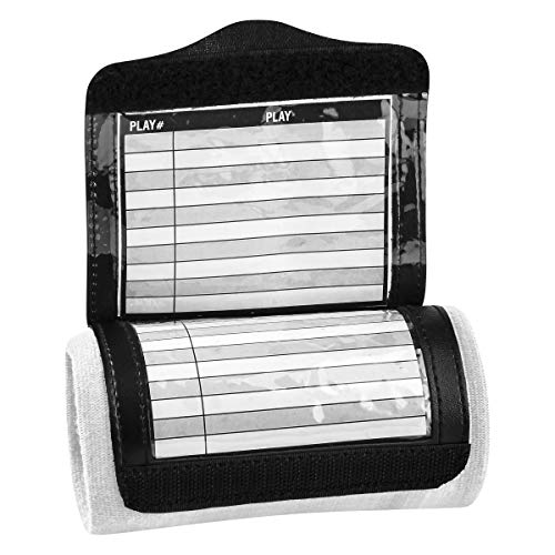 CHAMPRO unisex adult Triple Wristband Playbook, White, Pee Wee US