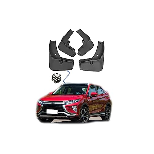 Image of Car Mudguard Mud Flaps for 2025 Mitsubishi Eclipse Cross 2018-2024 (No SEL Models) Custom Front and Rear Mudflaps Splash Guards Fender Flares Kit 4-PC,Send 1 Car Wash Towel