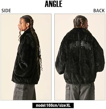Hub fam-42311 Blouson, Faux Fur Jacket, Jumper, Men's, Women's
