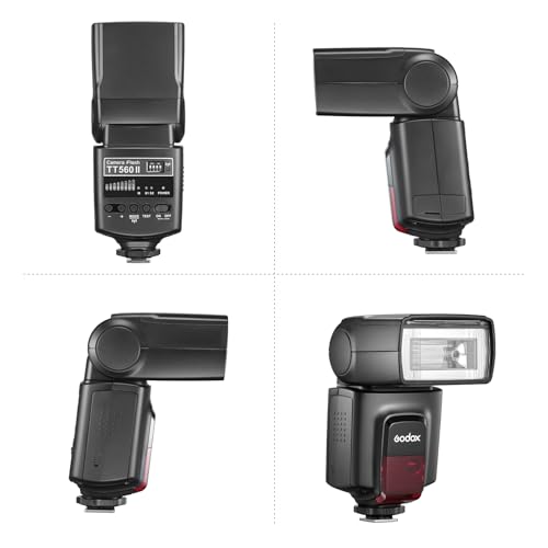 Ficha técnica GODOX TT560II Flash de cámara Universal Speedlite Flash de cámara de Zapata estándar GN38 2.4G Disparador con transmisor de Disparo de Repuesto para Canon Sony Nikon Panasonic Olympus Pentax - Fernando Cortés