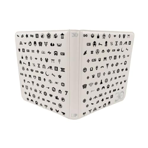 Image of Ultra PRO - 30th Anniversary 12-Pocket PRO-Binder for Magic: The Gathering, Protect & store up to 480 MTG cards & Standard Size Cards, Side Loading Pockets, Debossed Cover & Zippered Closure