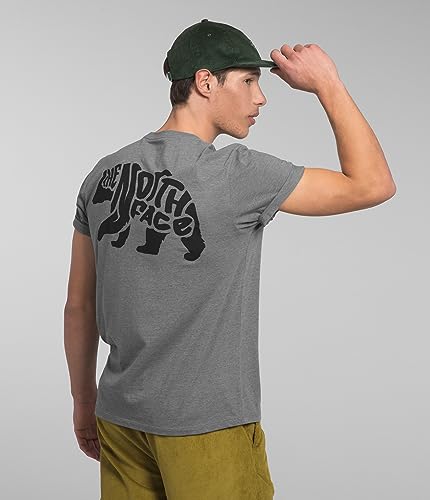Image of The North Face Short Sleeve Bear Tee TNF Medium Grey Heather /Bear Graphic XL