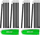 SAN LIKE Aluminum Tent Poles for Tarp - 75in Collapsible Poles for Awnings, Canopy, Rain Fly, Shelter - 4 Sets-5 Sections