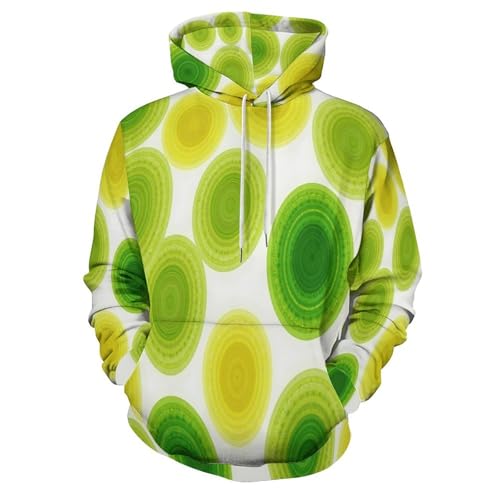Pull Hooded Sweatshirts Motif Aquarelle Imprimé Géométrique 3D - 3