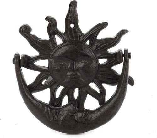 Sun and Moon Decor - Rustic Door Knocker (Black)
