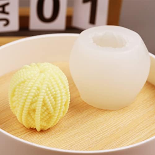 WYAHYQ Candles Moulds Silicone Christmas Candles Moulds for Candle Making Woolen Ball Candle Making Moulds