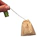 Premium Drawstring Loose Leaf Tea Bags, Disposable Filters, Non GMO, Strong, No Mess Tag, All Natural Infuser, Compostable, Unbleached Manilla Hemp Paper