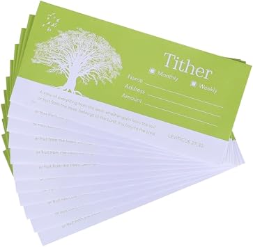 Church Envelopes for Tithe and Offering Church Offering Envelopes - Cash Envelopes For Tithes And Offering Pack of 100 - Swanson Christian Products (Tither Leviticus, 100, Pack)