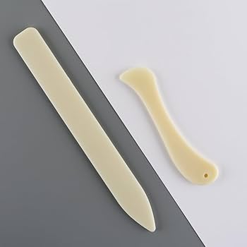 2 PCS Bone Folder Creaser Paper Creaser Set Scoring Folding Creasing Board Tool Scorer Crease Marker Diy Handmade Leather Burnishing Bookbinding Books Cards