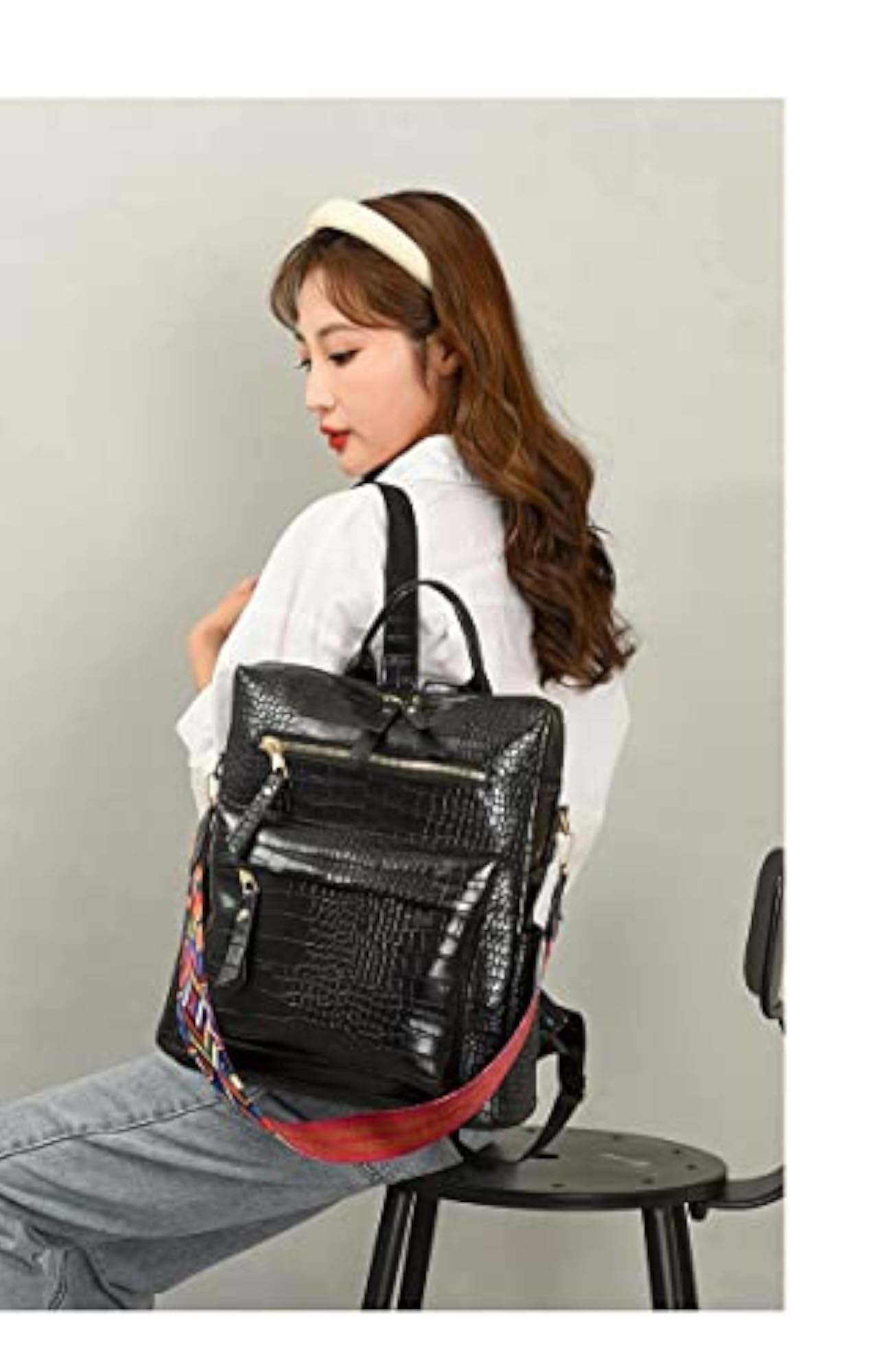 Medium 25L Backpack Purse for Women, Convertible Travel Style