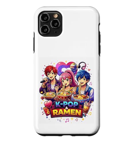 K-POP&���[���� - �ʔ����Ă��킢���A�j���X�^�C���̃t�[�h�~���[�W�b�N �X�}�z�P�[�X iPhone 11 Pro Max �p