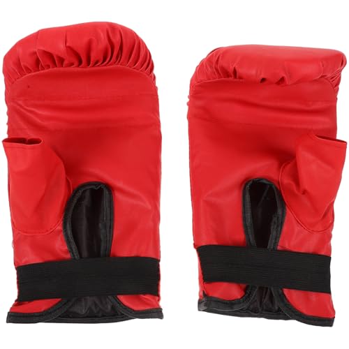 GAROZATION Boxhandschuhe aus Leder mit Polyurethanschaum Futter, rutschfest und Komfortabel, 1 Paar Trainingshandschuhe für Muay Thai und Taekwondo