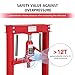 GarveeTech 12 T Hydraulic Press, Benchtop Hydraulic Shop Press, H-Frame Garage Floor Press with Press Plates, Adjustable Working Table Height, Red