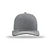 The Hat Pros Richardson 112 Classic Six-Panel Adjustable Snapback Trucker Cap (Heather Grey/White)