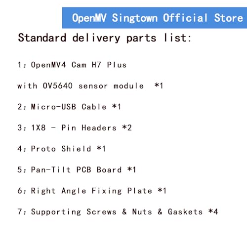 OpenMV Cam H7 Plus Genuine, SingTown, 5MP High Definition Image Processing Machine Learning Smart Ca