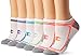 Champion Women's X-Temp No Show (Pack of 6), White/Blue Assorted, 5-9