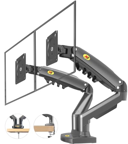 PIX Suporte 2 Monitores 17 a 27 Articulado com Pistão a Gás F160 NB
