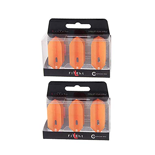 LSTYLE Dart Flights: L6 PRO Slim - Two Pack - Orange