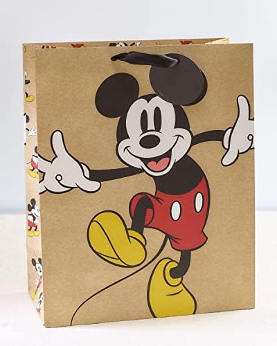 Mickey Mouse Large Gift Bag - Disney Large Gift Bag - Gift Bag for Him - Gift Wrap for Her - Gift Wrapping for Kids - Birthday Gift Bag - Celebration Gift Bag