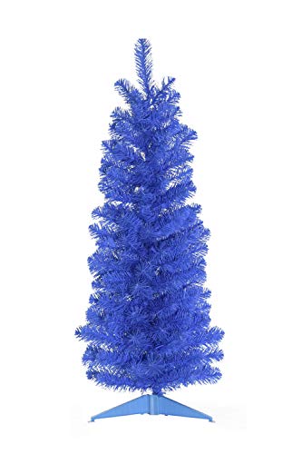 Perfect Holiday 36 inch Blue Noble Fir Pencil Christmas Tree