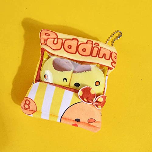 Soft Stuffed Lovely Simulation Snack Plush Toys Baby Mini Cartoon Rabbit Puppy Snack Bag Stuffed Toy Dog Pudding Throw Pillow(2 Pack) #TOP2