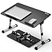 [Large Size] Besign Adjustable Latop Table, Portable Standing Bed Desk, Foldable Sofa Breakfast Tray, Notebook Computer Stand for Reading and Writing - Black
