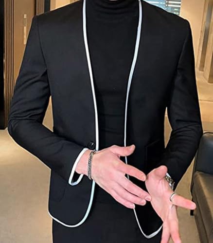 Men's Suit Blazer Single Breasted Button Homecoming Daily Casual Tuxedos Jacket2