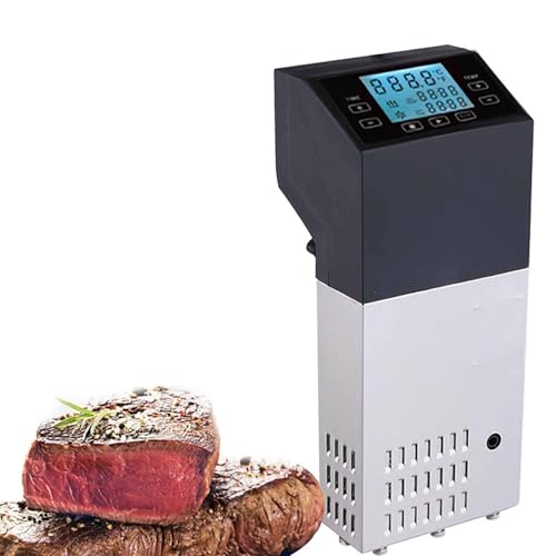 Cocina de circulación de inmersión de calentamiento rápido de 1500 W, máquina sous vide comercial, con pantalla LCD, ajuste de 0 a 99 ℃, control de temperatura preciso