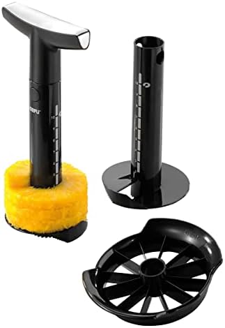 Ananasentkerner & Schneider Set - Edelstahl Ananasschäler Mit ABS Griff